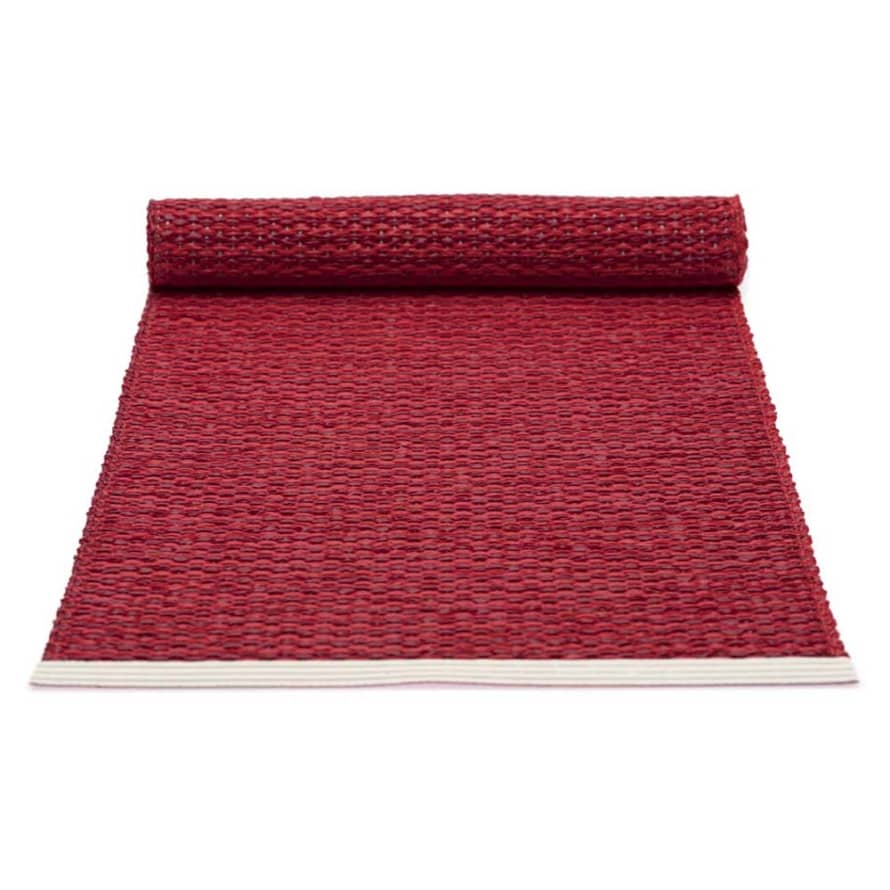 Pappelina Pappelina Of Sweden Table Runner Mono 36x150cm In Dark Red  &  Red