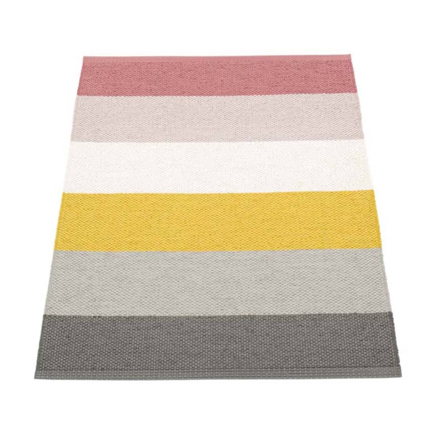 Pappelina Pappelina Of Sweden Molly Design Washable Sustainable Rug 70x100cm In Moor