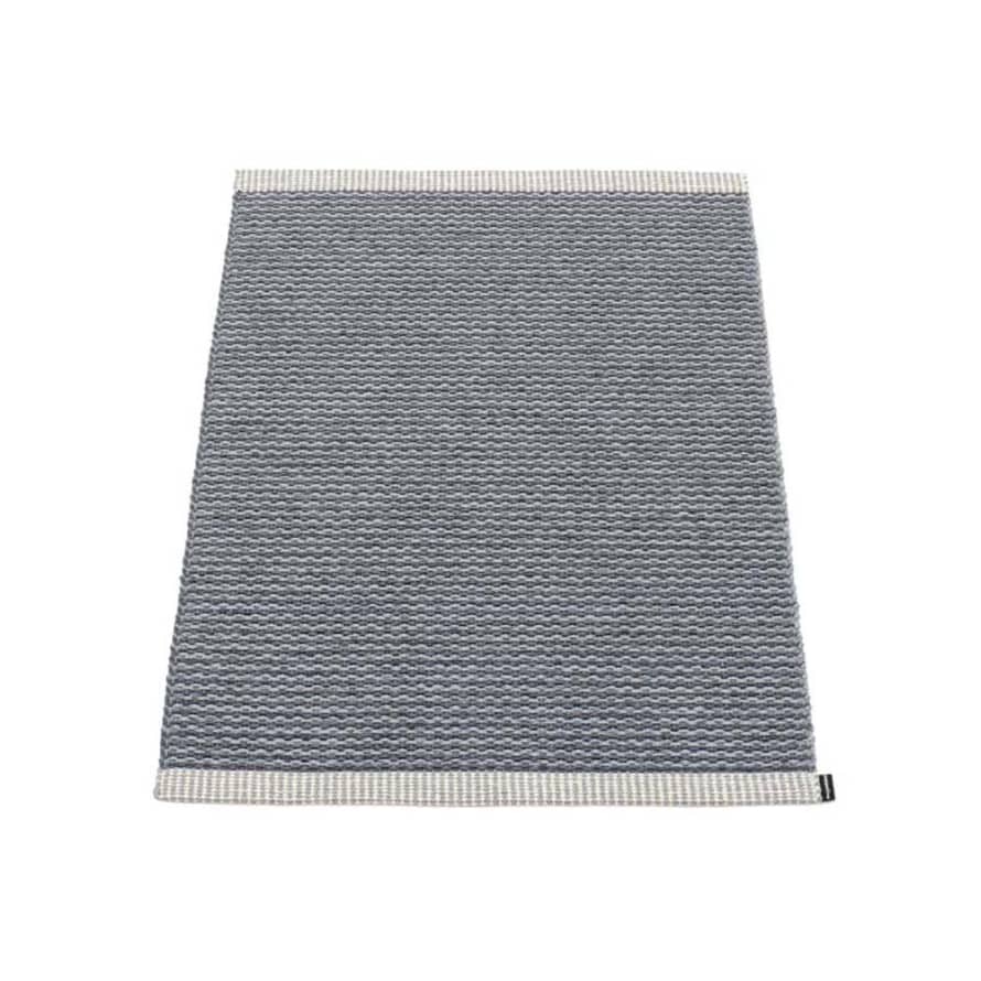 Pappelina Pappelina Of Sweden Mono Design Washable Sustainable Rug 60x85cm In Granit  &  Grey