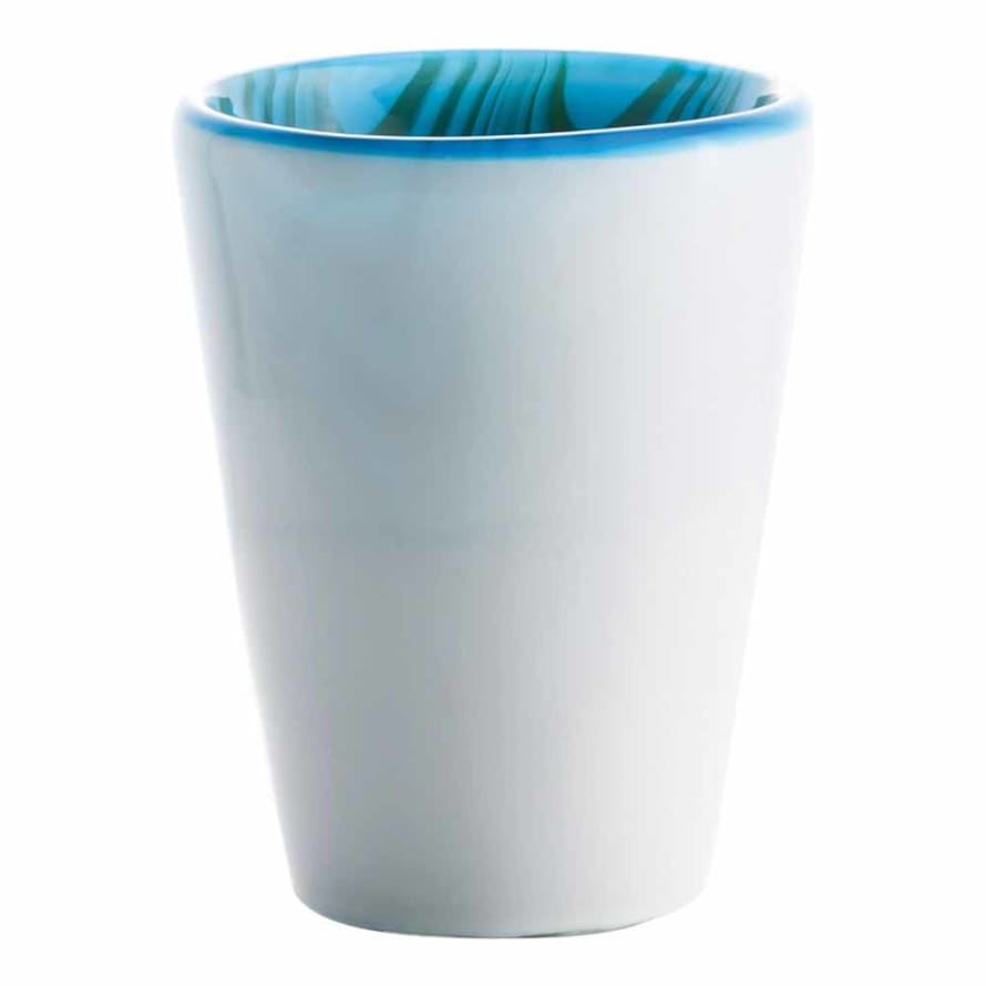 Italesse Italesse Mares Handcrafted Single Large Glass Tumbler In Angel Fish Design