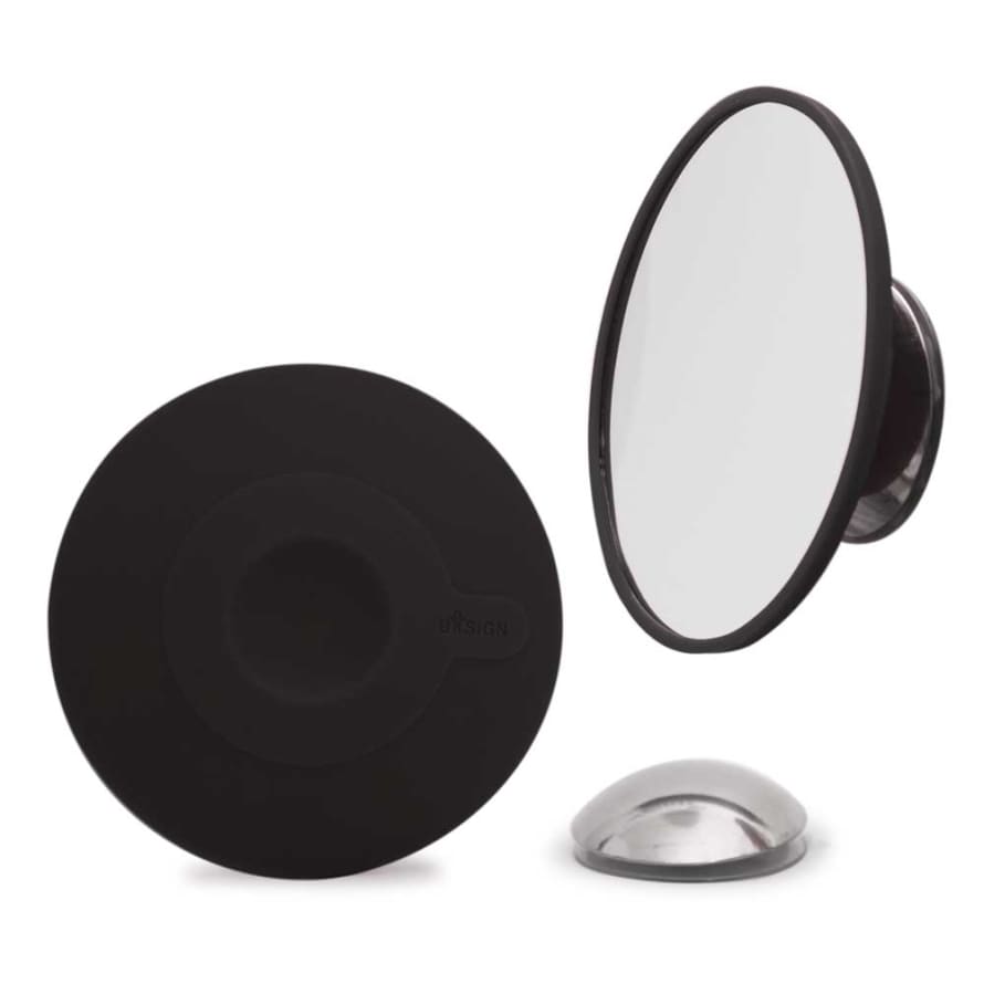 Bosign Bosign Air Mirror Small Detachable Make-up Mirror Mag 15x In Black Dia 11.0cm