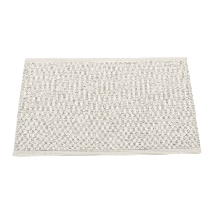 Pappelina Pappelina Of Sweden Svea Design Washable Sustainable Rug 70x50cm In Stone Metallic  &  Fossil Grey