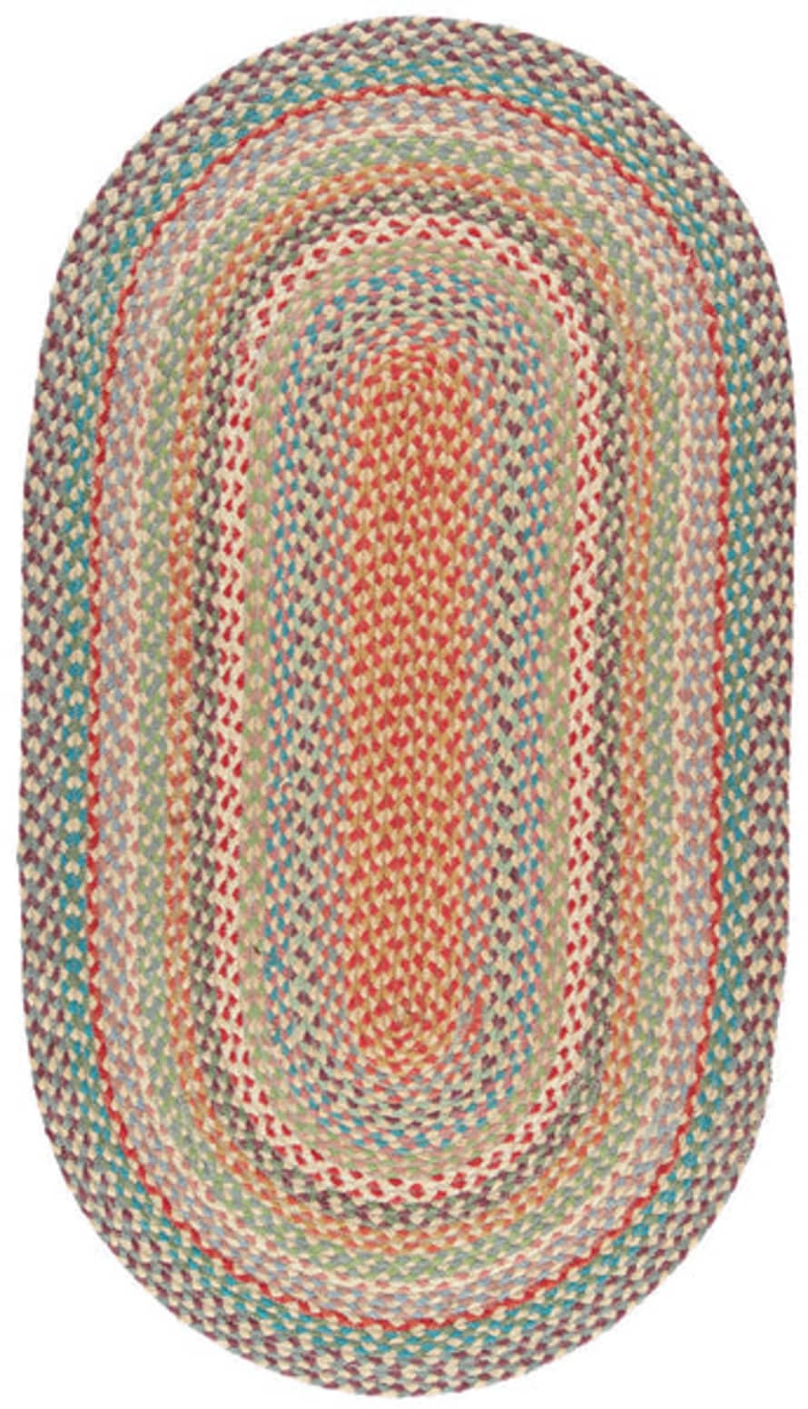 The Braided Rug Company Carnival Jute Braided Rug In Oval