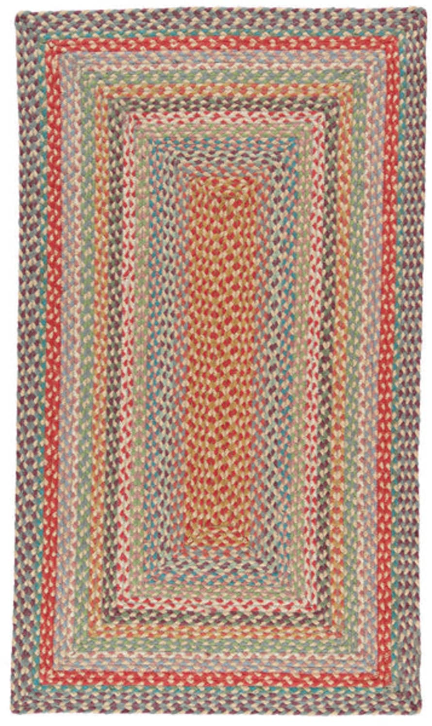 The Braided Rug Company 92 x 152cm Carnival Jute Braided Rug in Rectangle