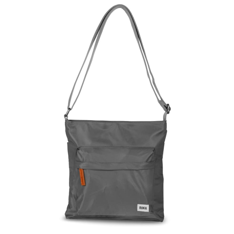 ROKA Roka Cross Body Bag Kennington B Medium in Recycled Sustainable Nylon Graphite