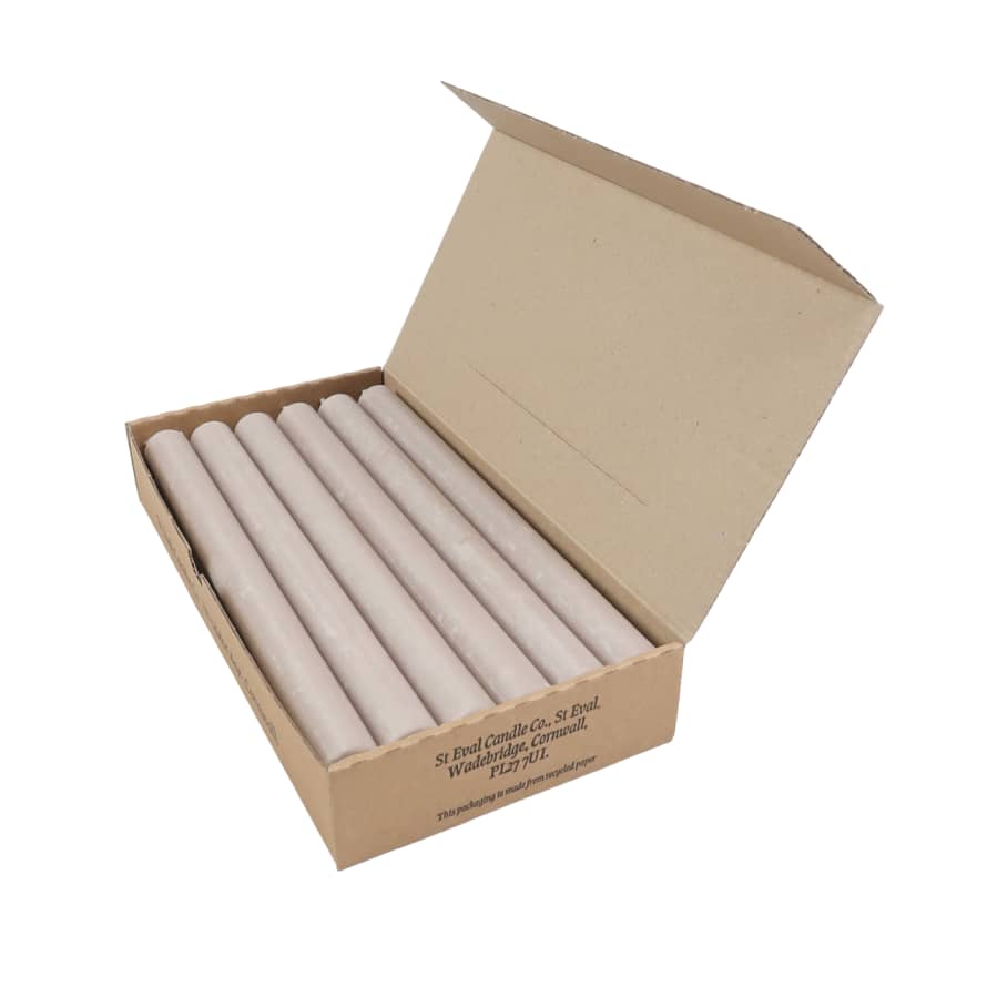 St Eval Candle Company Box of 12 Dinner Candles - Mushroom