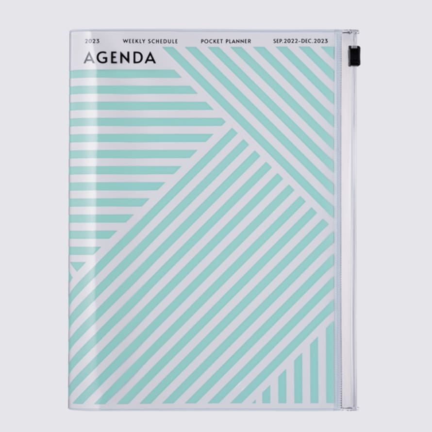Mark's  2022 - 2023 Geometric Weekly Recycled Cover Diary Mint - A5