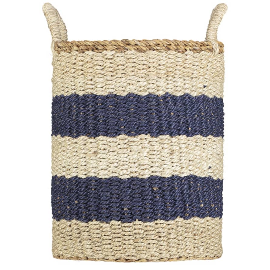 Source for the Goose Blue Stripe Laundry Basket