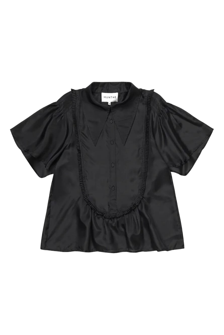 Munthe Aroscope Silk Shirt - Black