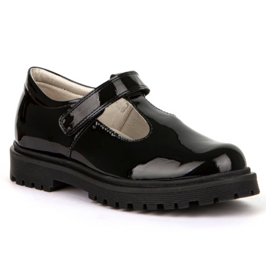 Froddo Lea T-Shoes- Black Patent