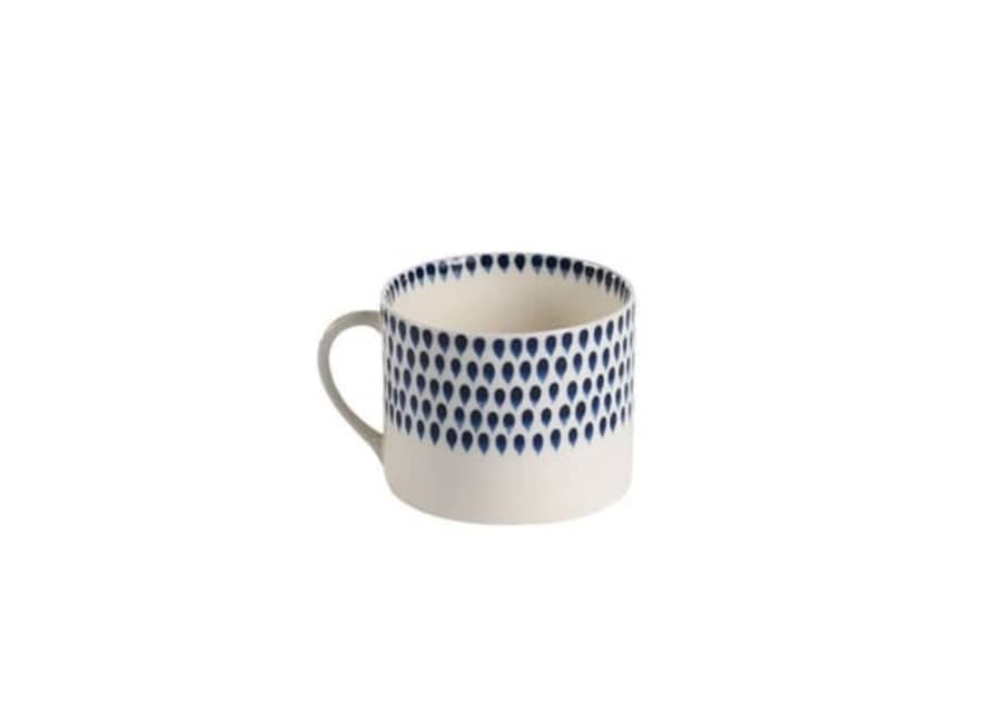 Nkuku Large Ceramic Indigo Drop Mug
