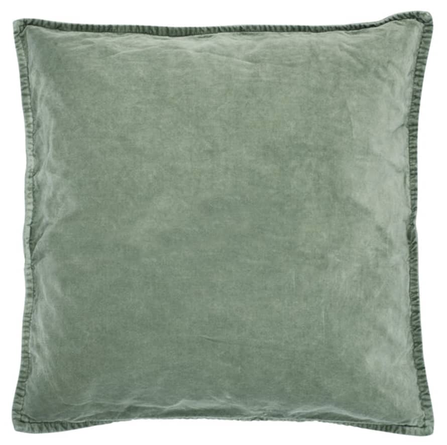 Ib Laursen Olive Velvet Cushion