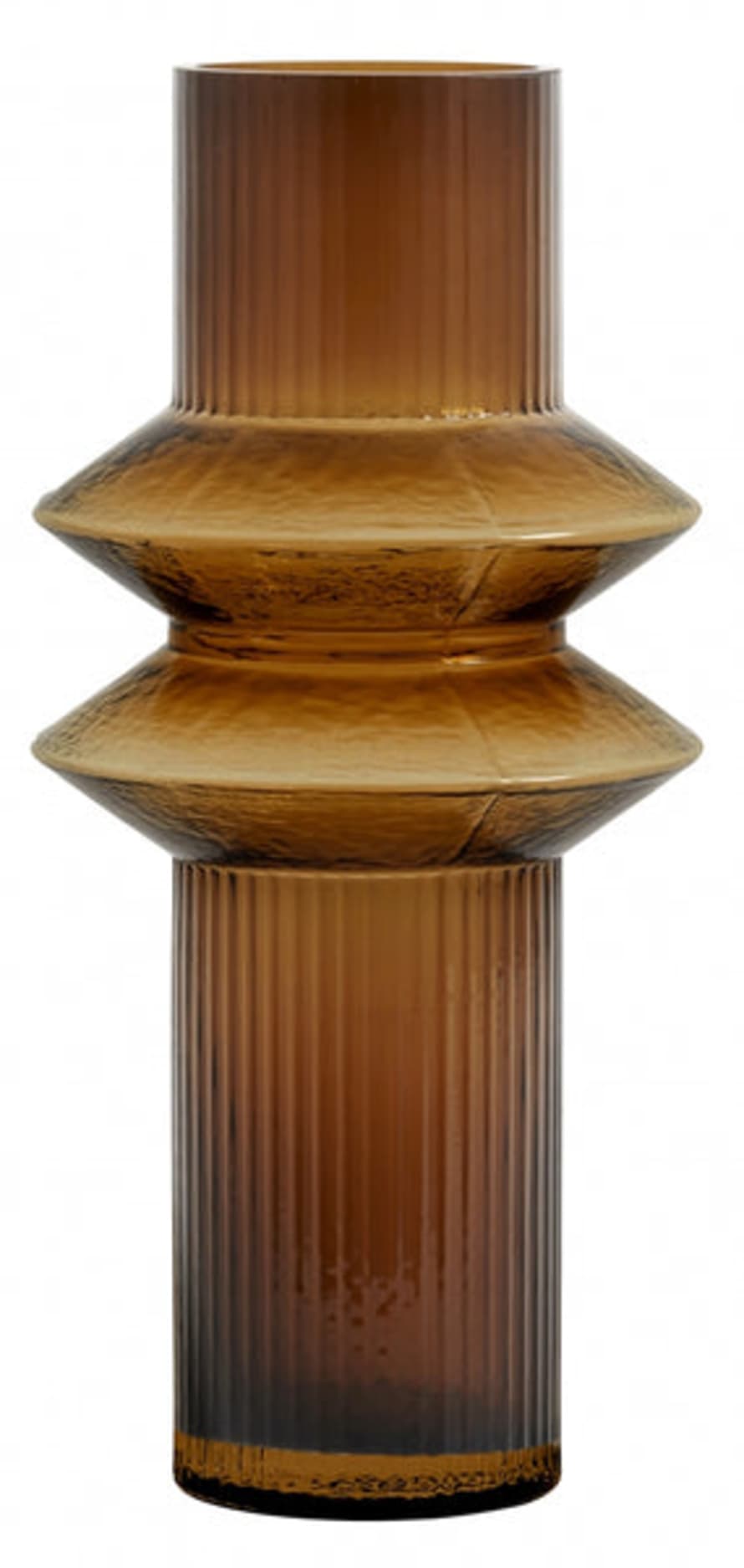 Nordal Rilla Medium Amber Glass Vase