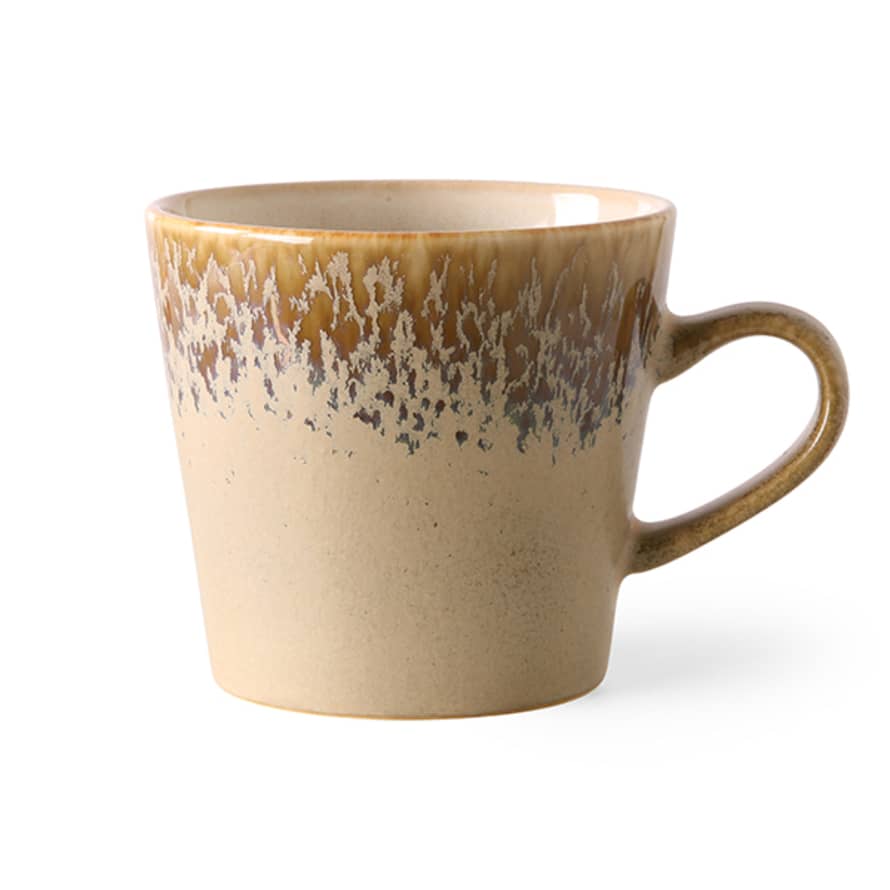 HK Living 70s ceramics: cappuccino mug bark