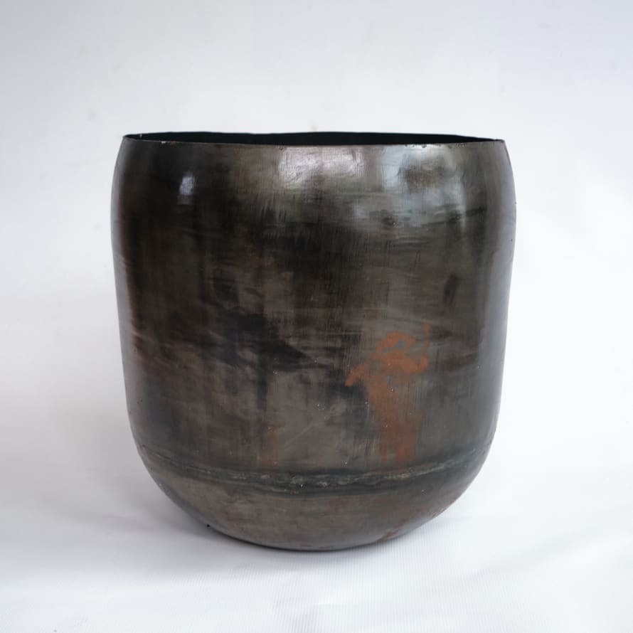 Wikholm Form Antique Brown Iron Pot - 47cm