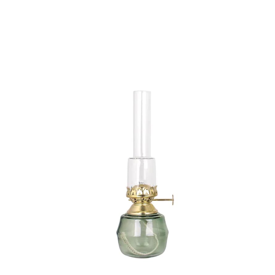 Strömshaga Kerosene Lamp Majken Green/Brass Small