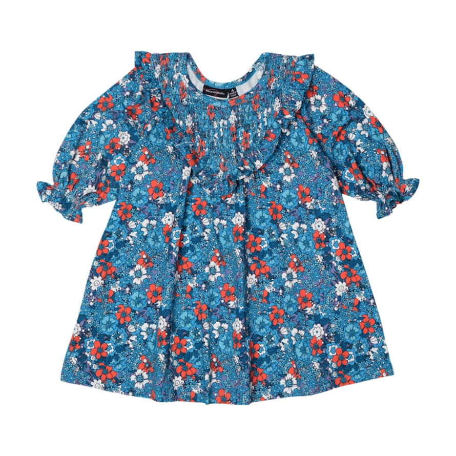 Rock Your Baby Blue Ditzy Floral Dress