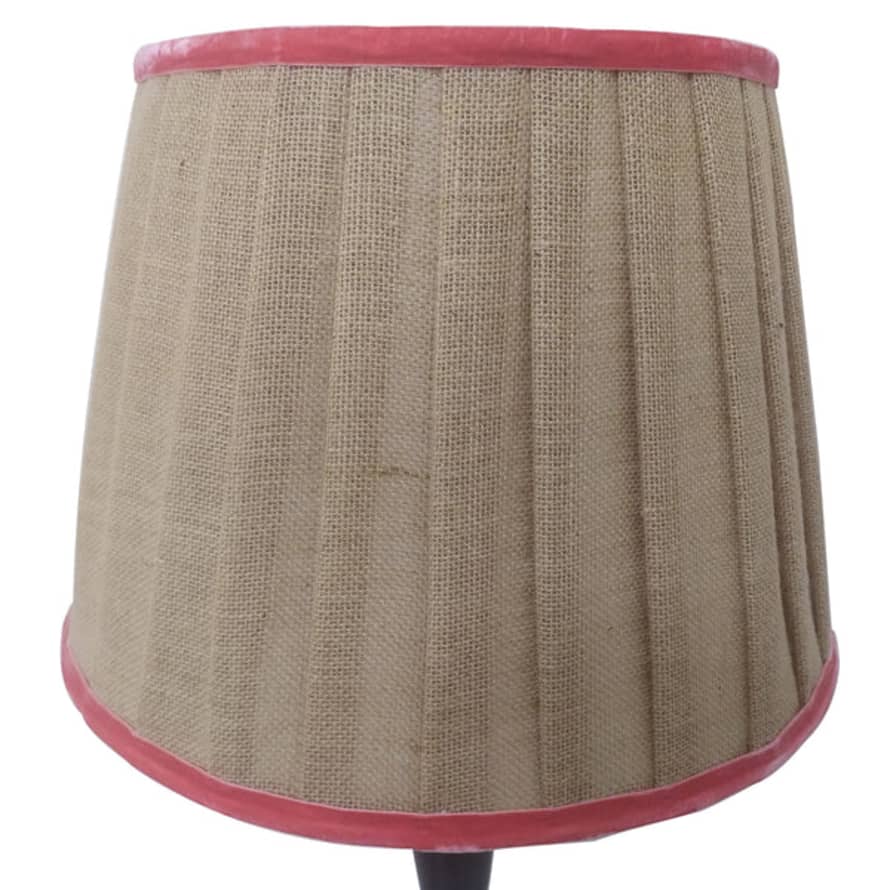 Al Limra Large Jute Lampshade With Coral Trim