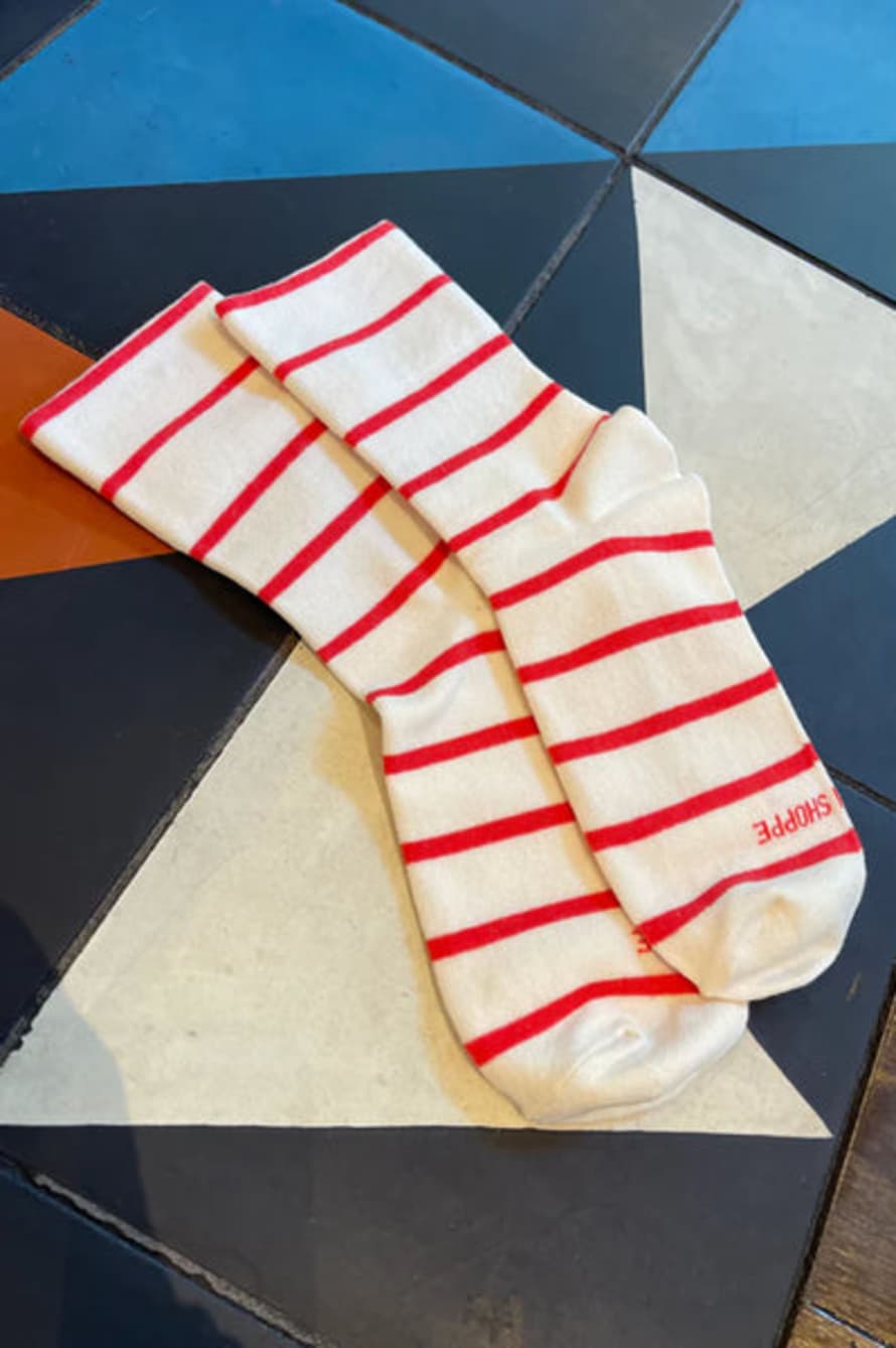 Le Bon Shoppe Wally Candy Cane Socks