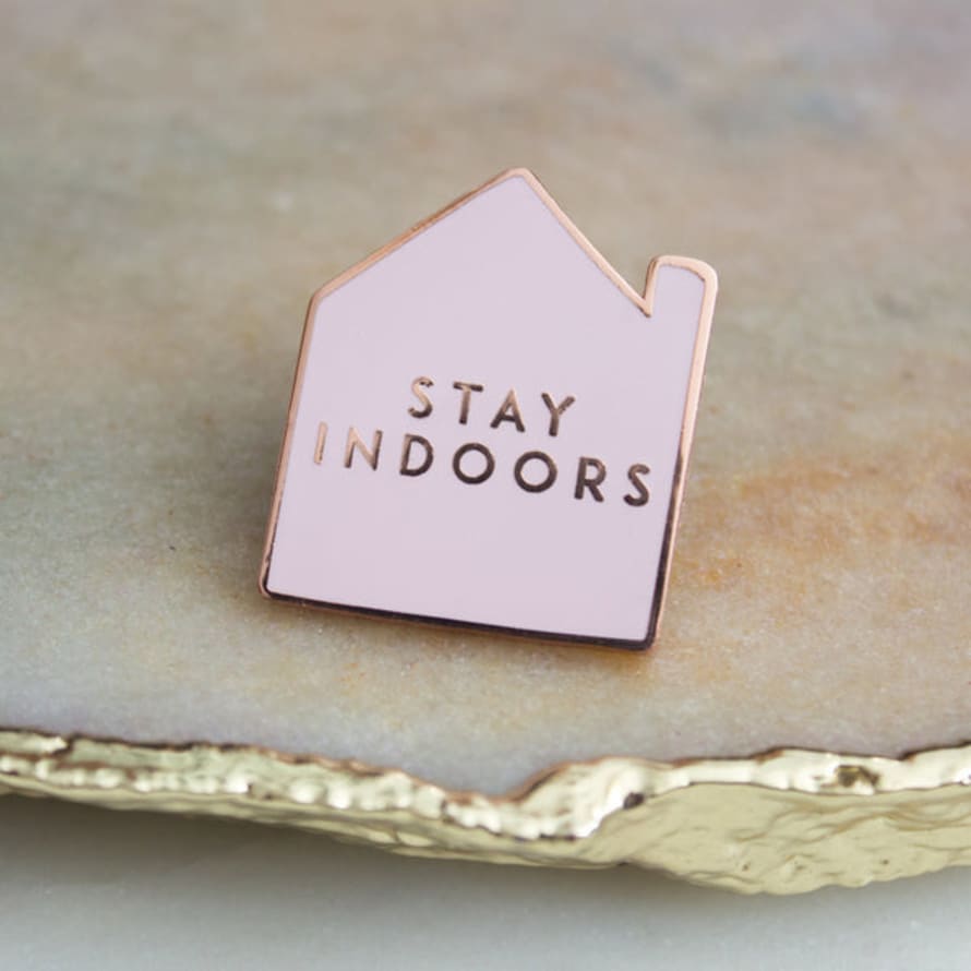 Sparrow and Wolf Go Outside/stay Indoors Double Pin Set