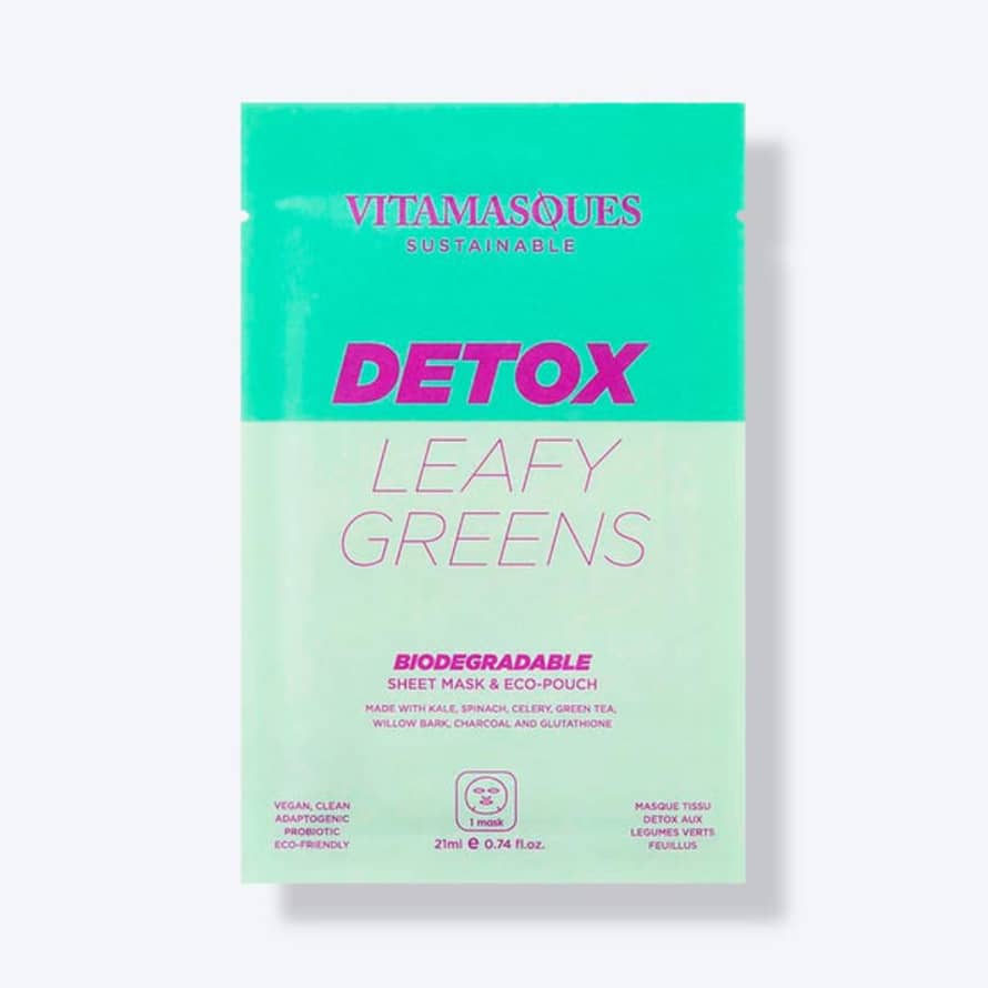 Vitamasques Detox - Leafy Greens Face Sheet Mask