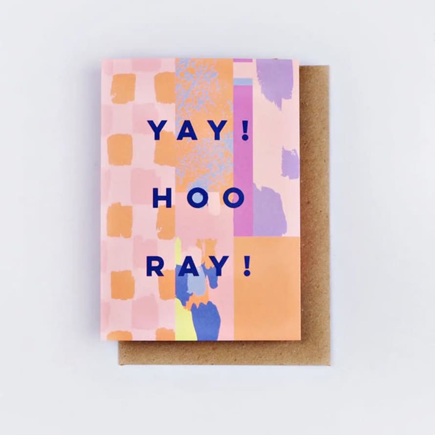 The Completist Smudge Mix Hooray Card