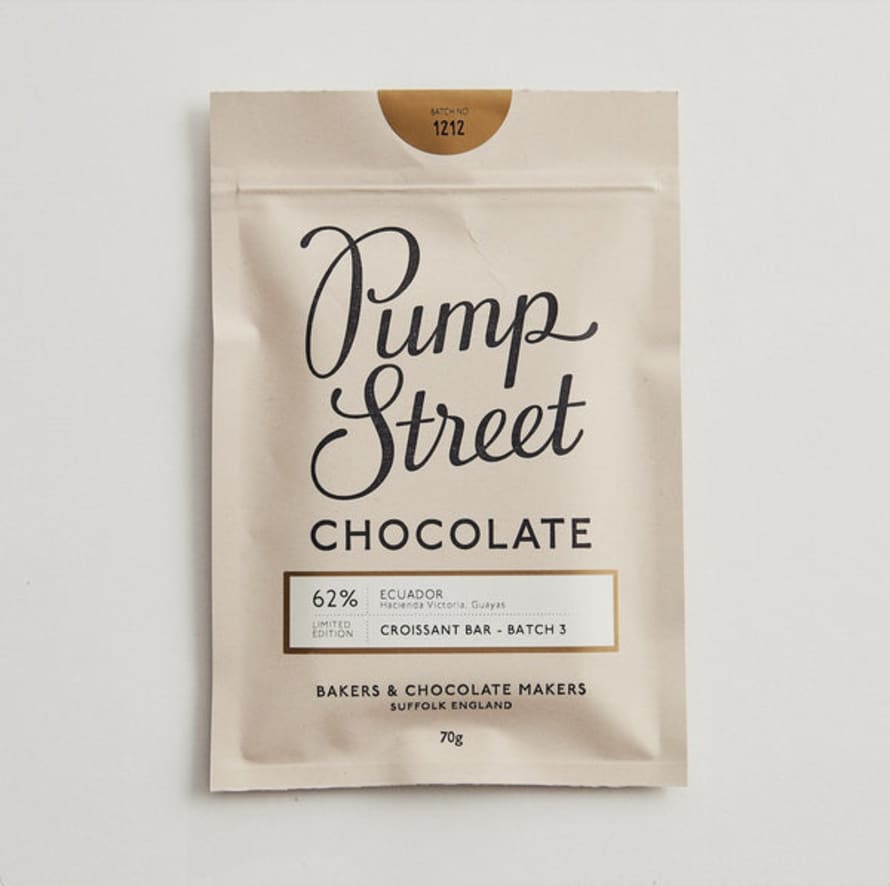 Pump Street Croissant Bar 62% Chocolate