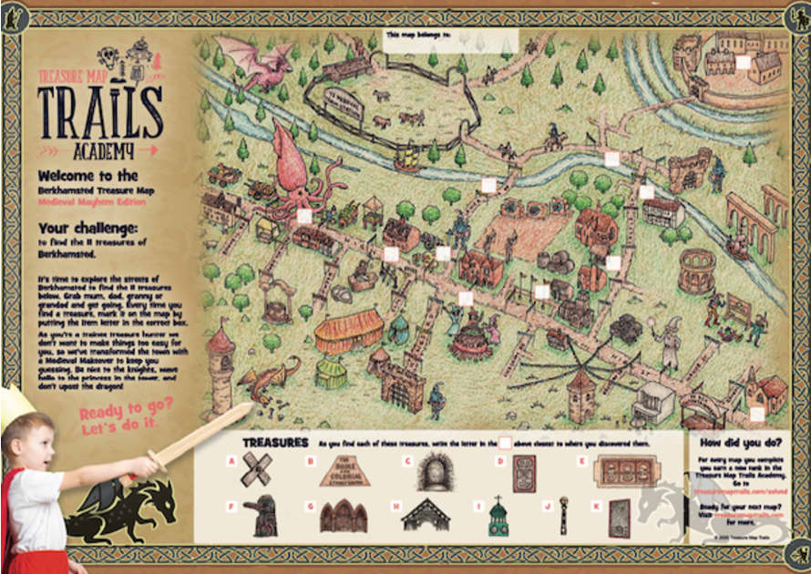 Treasure Map Trails Berkhamsted Treasure Trail Map