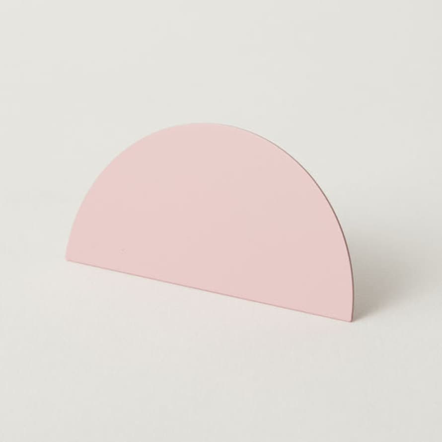 Block Design Geometric Photo Clip - Semi Circle Pink