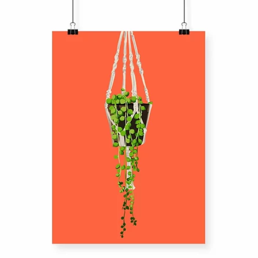 Merry Notes Designs Hanging String Of Pearls Print