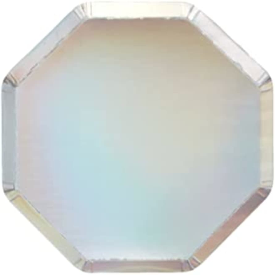 Meri Meri Silver Holographic Side Plates