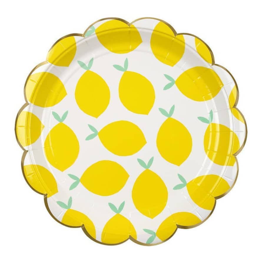 Meri Meri Lemon Plates (large)