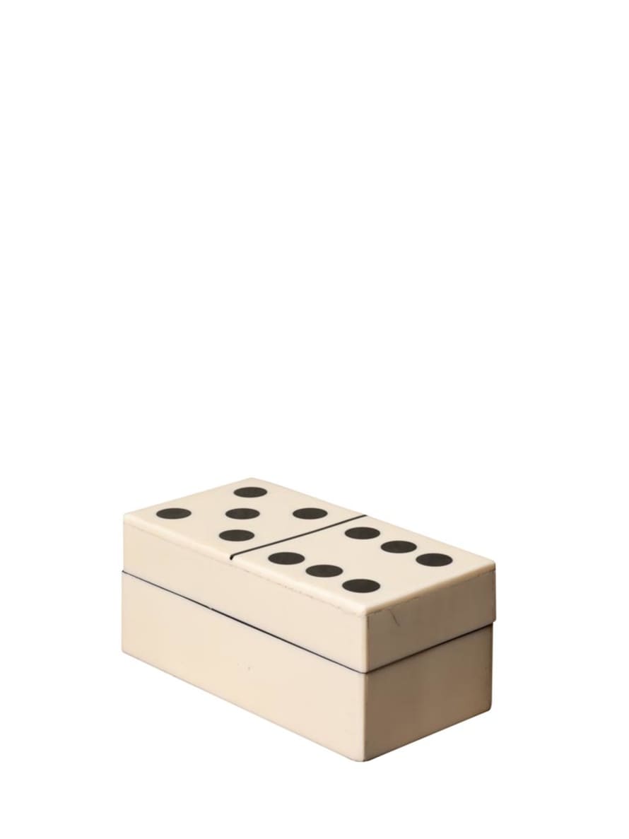 Chehoma White Dominoes Box