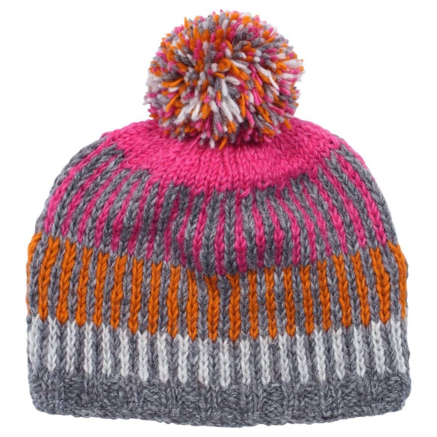 Dunoon Bobble Beanie Pink
