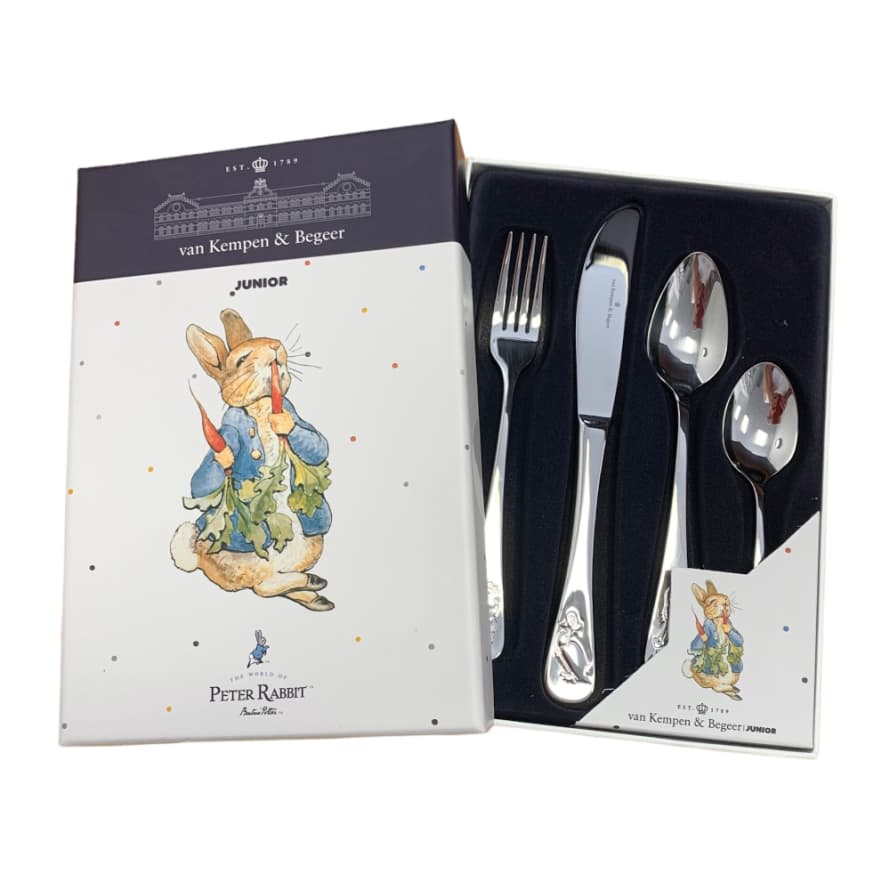 Keltum Keltum Beatrix Potter Peter Rabbit 4 Pc Childs Cutlery Set