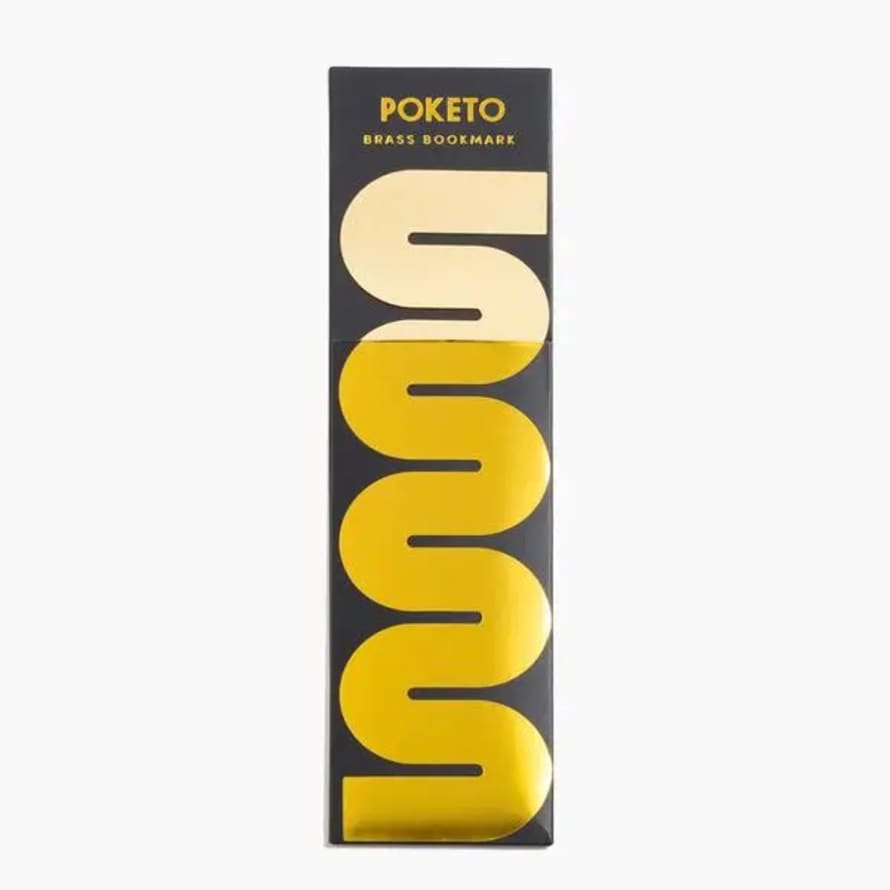 Poketo Wave Brass Bookmark