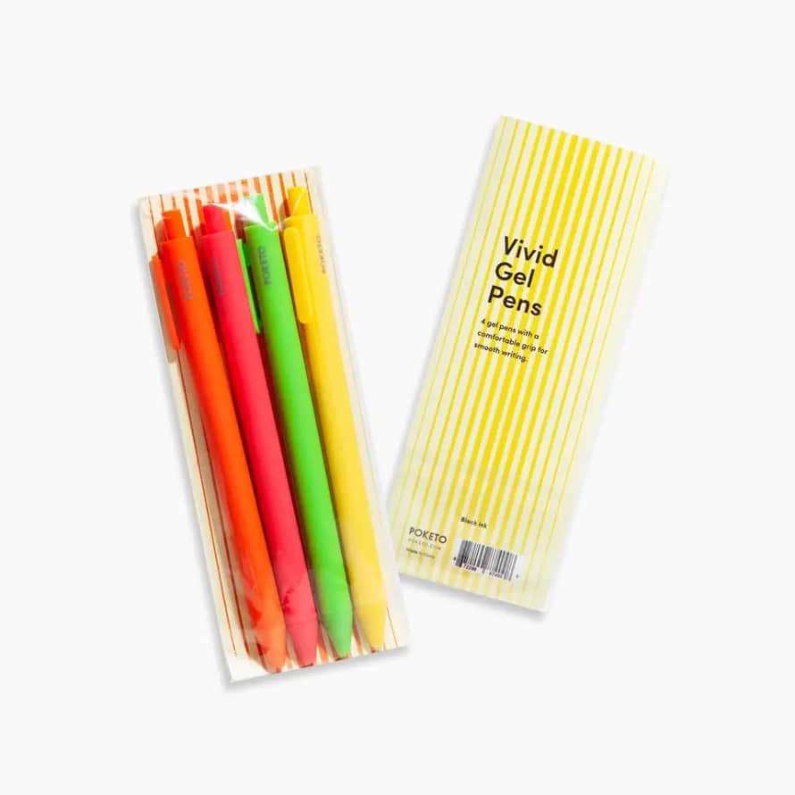 Poketo Vivid Gel Pen Set - Bright