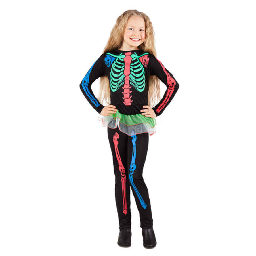 cotillons Alsace Costume Enfant Neon Skeleton