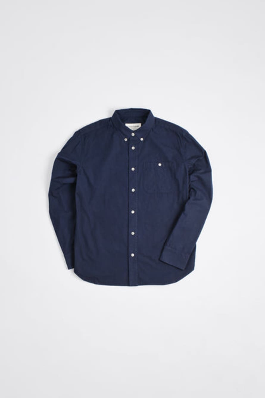 A KIND OF GUISE Permanents Button Down Shirt Washed Navy