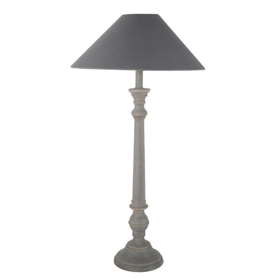Grand Illusions Antique Grey 'mayling' Table Lamp With Shade