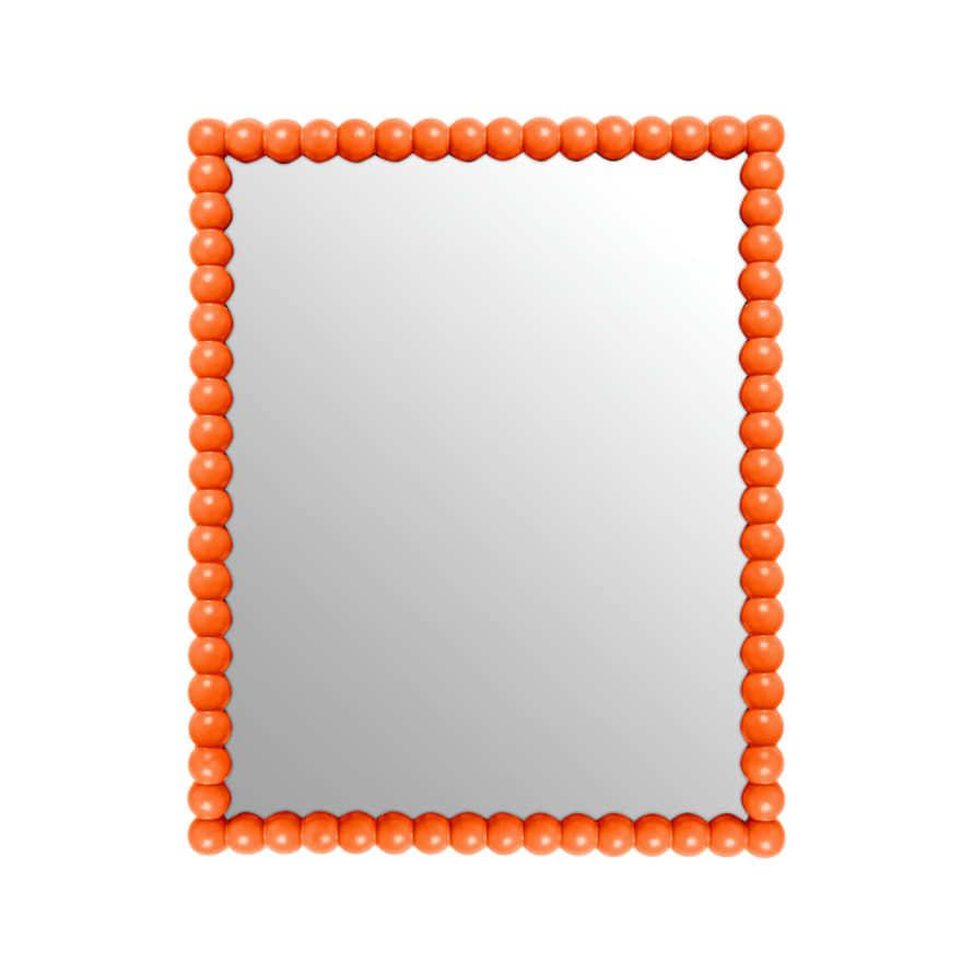 Dowse The Tangerine Orange Bobbin Style Mirror
