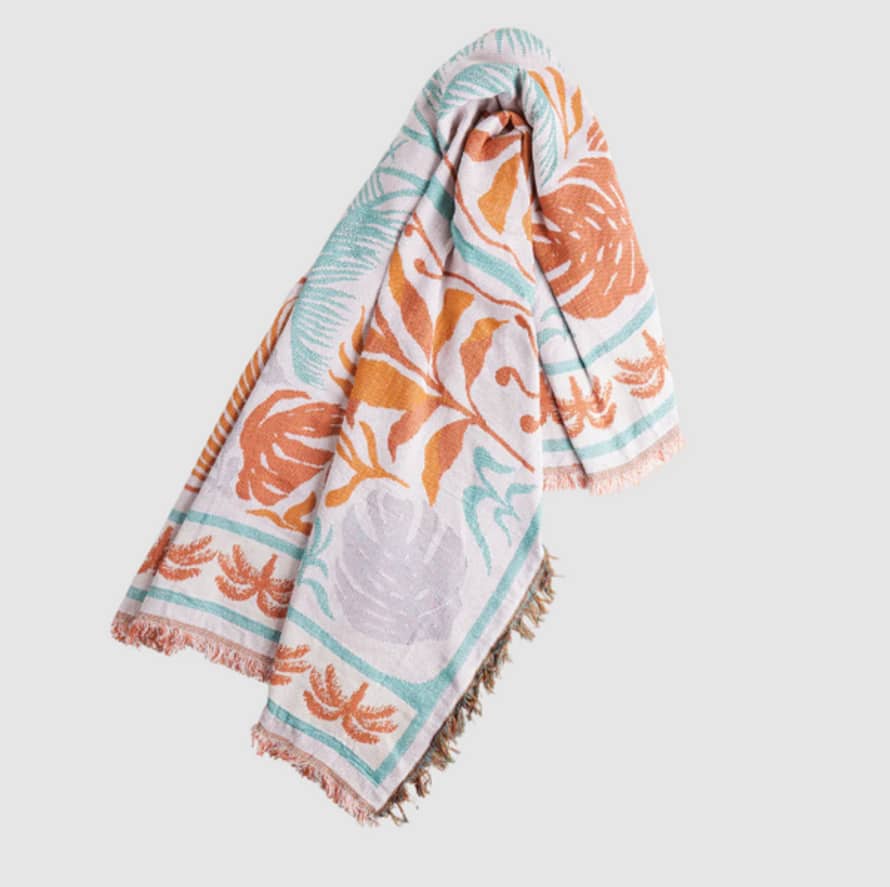 Cai & Jo 'the Areca' Woven Blanket