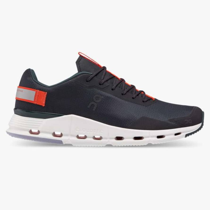 ON Running Cloudnova Form Trainers - Black/flame