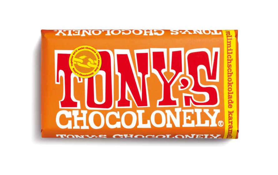 Tony's Chocolonely Whole Milk Chocolate Caramel Sea Salt 32% 180gr