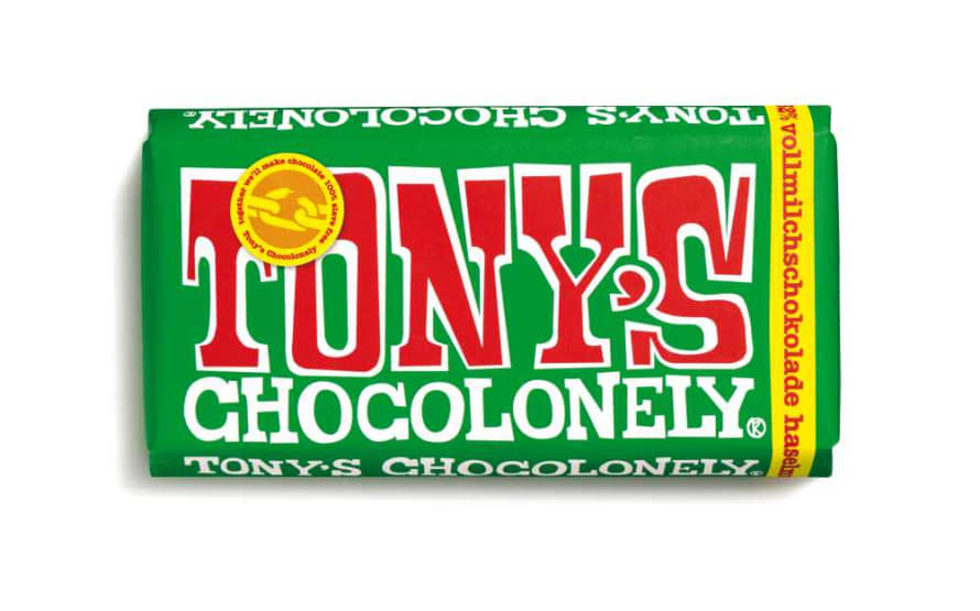 Tony's Chocolonely Whole Milk Chocolate Hazelnut 32% 180gr