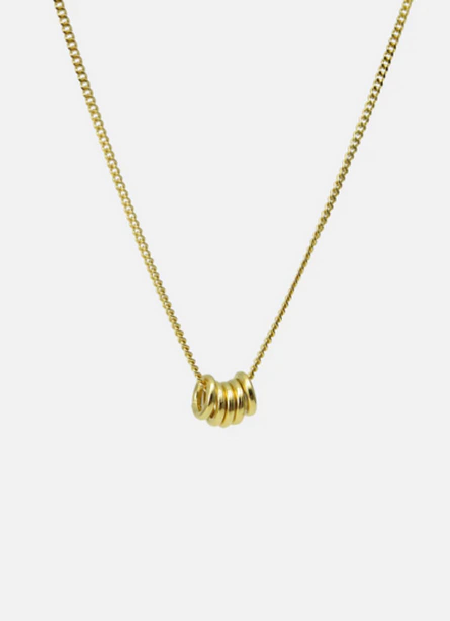 Studio MHL Five rings gold necklace