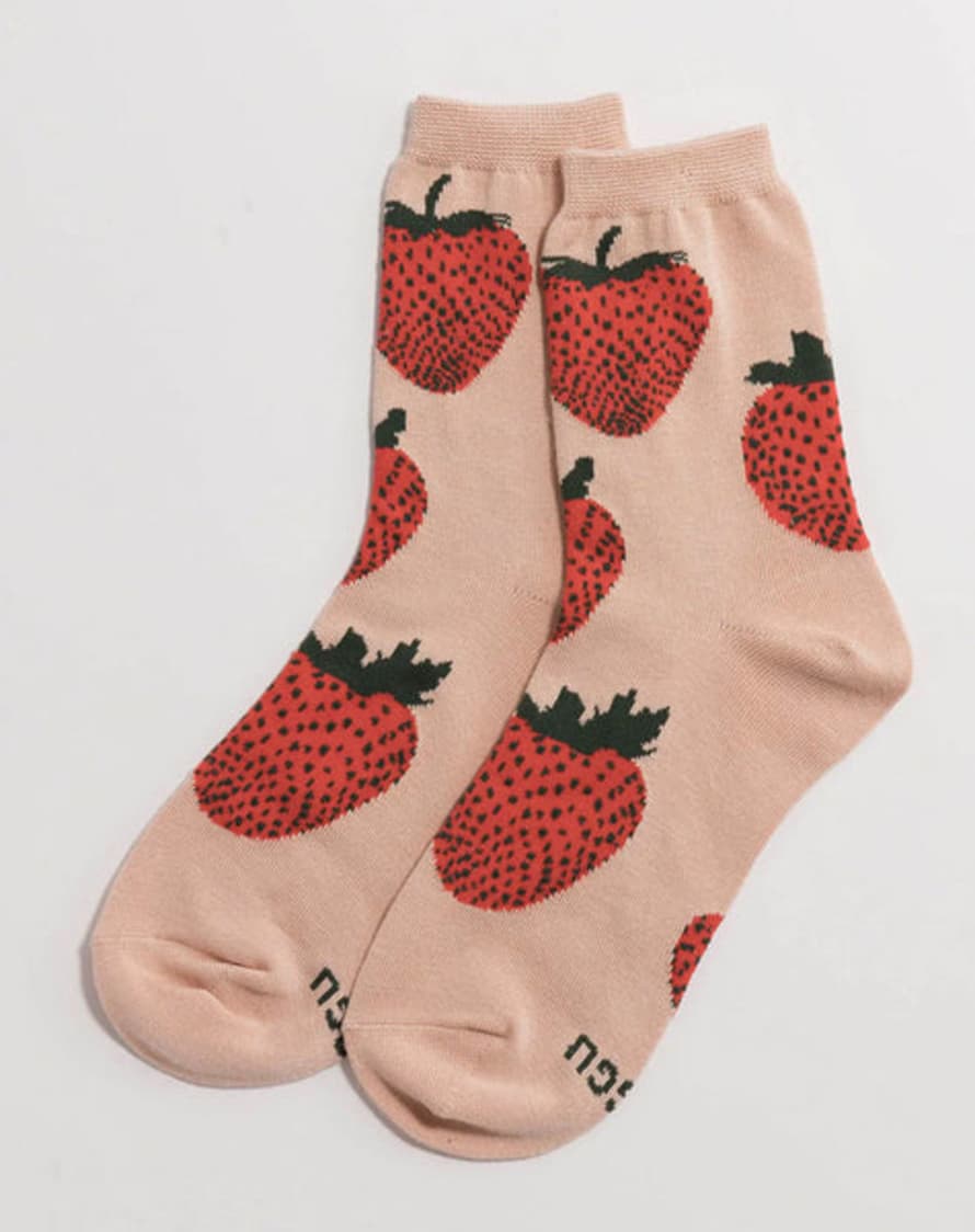 Baggu Crew Socks - Strawberries