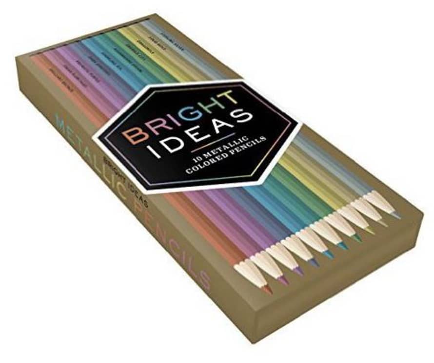 Bookspeed Bright Ideas: 10 Metallic Coloured Pencils