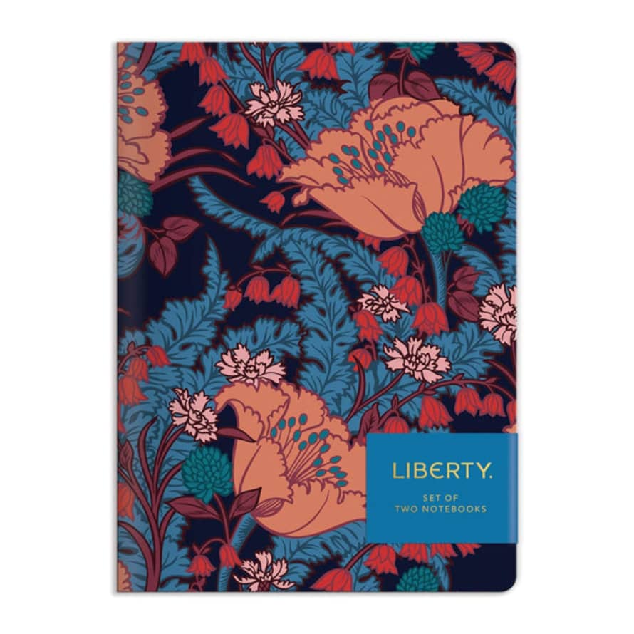 Bookspeed Liberty Of London Floral Writers Notebooks - Set Of 2