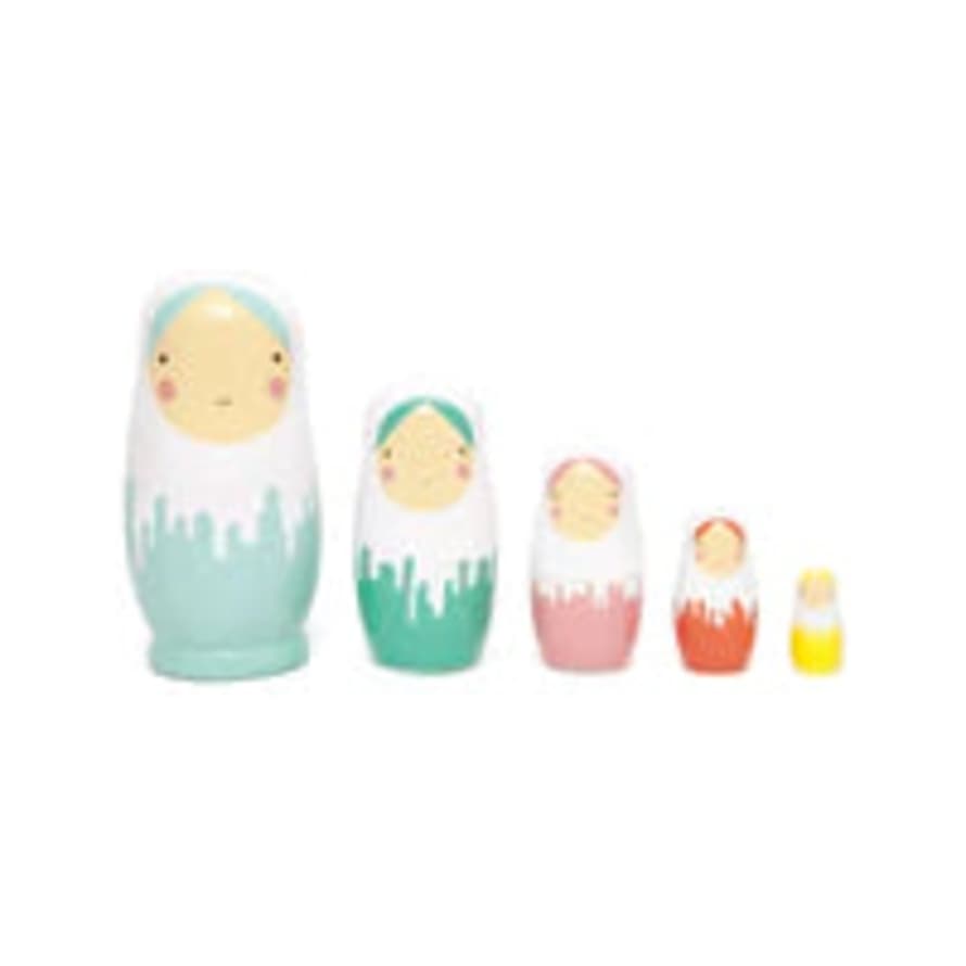 Petit Monkey Nesting Dolls Dripped Dolls